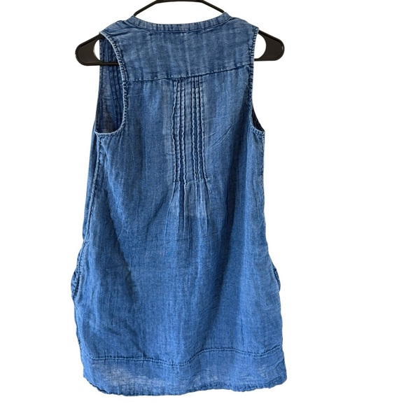 Faherty Isha Dress in Indigo - Picture 6 of 6